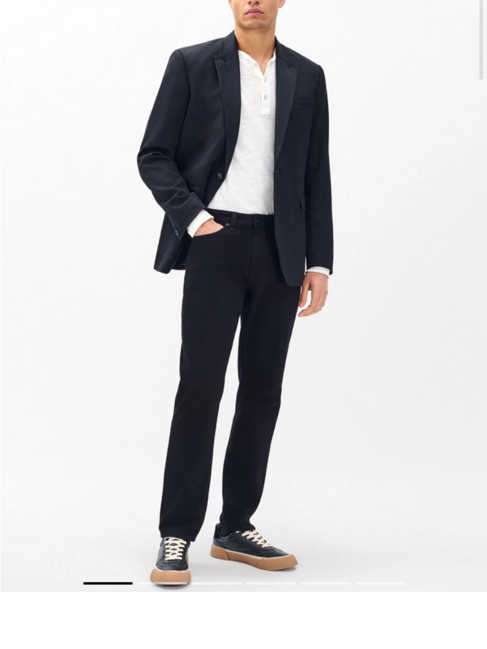 rag & bone Men’s black jeans fit 3 athletic
